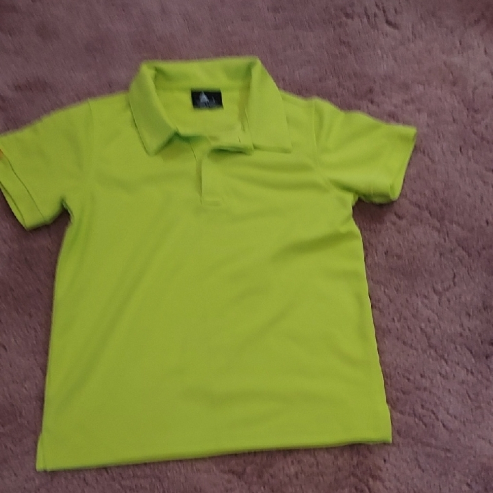 Kids Lime Green Polo Shirt